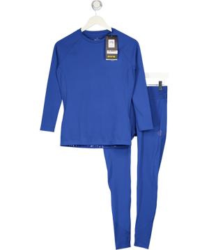 SKINS Blue 2-piece Long Sleeve Activewear Top And Leggings Set UK M