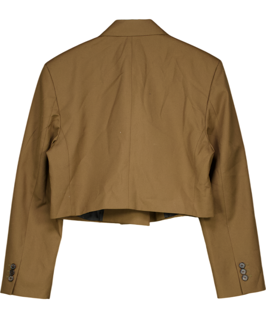 ZARA Olive Green Cropped Blazer UK M
