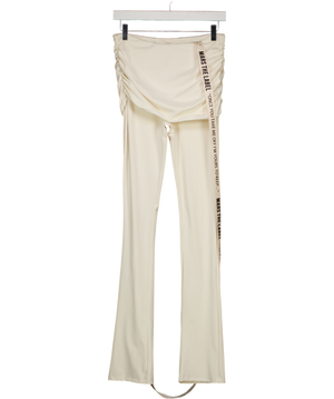 Mars the Label Cream Fold Over Leggings. UK 8