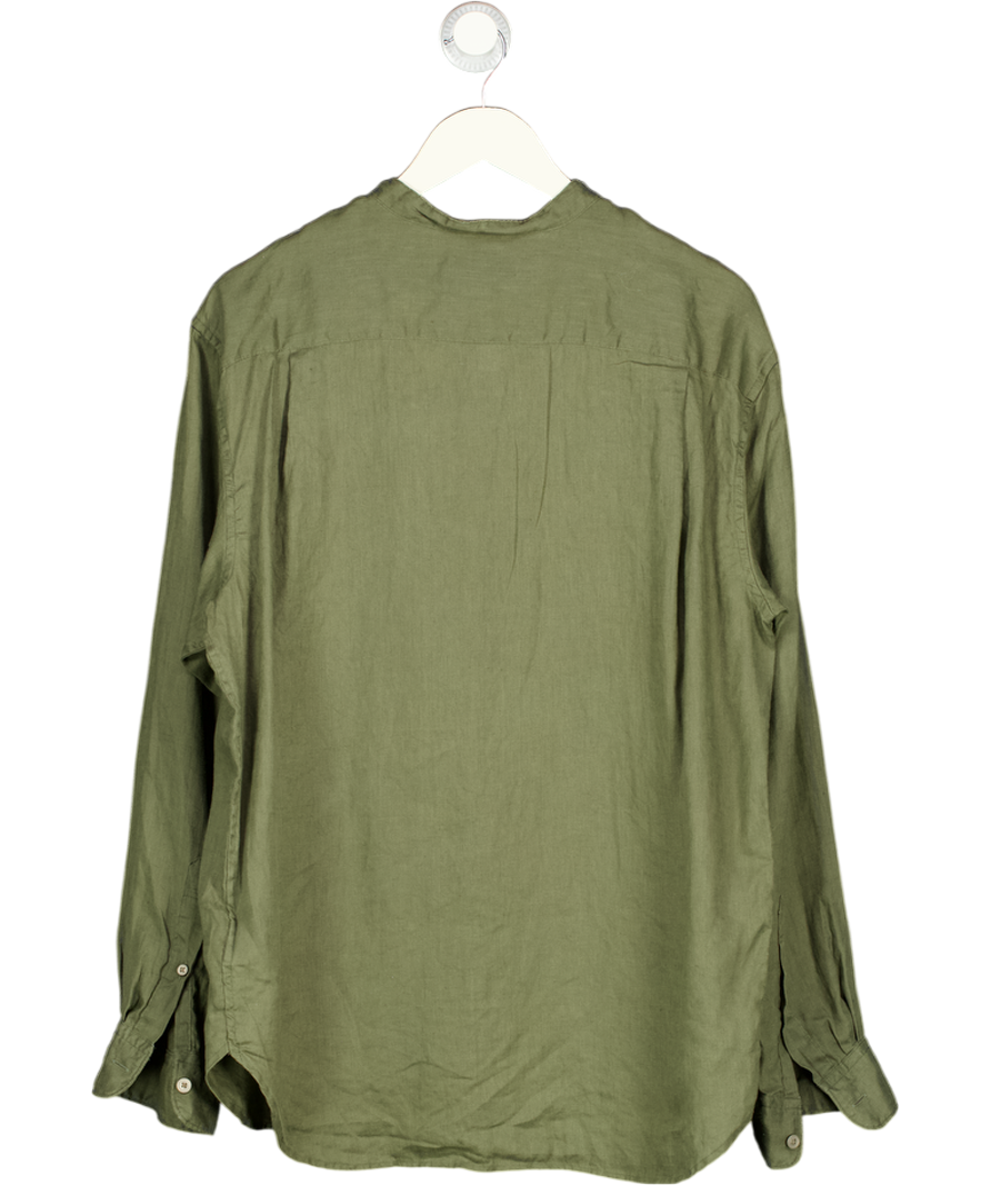 Uniqlo Green 100% Premium Linen Shirt UK M