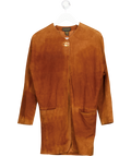 Donna Karan Tan Brown Suede Jacket UK 14