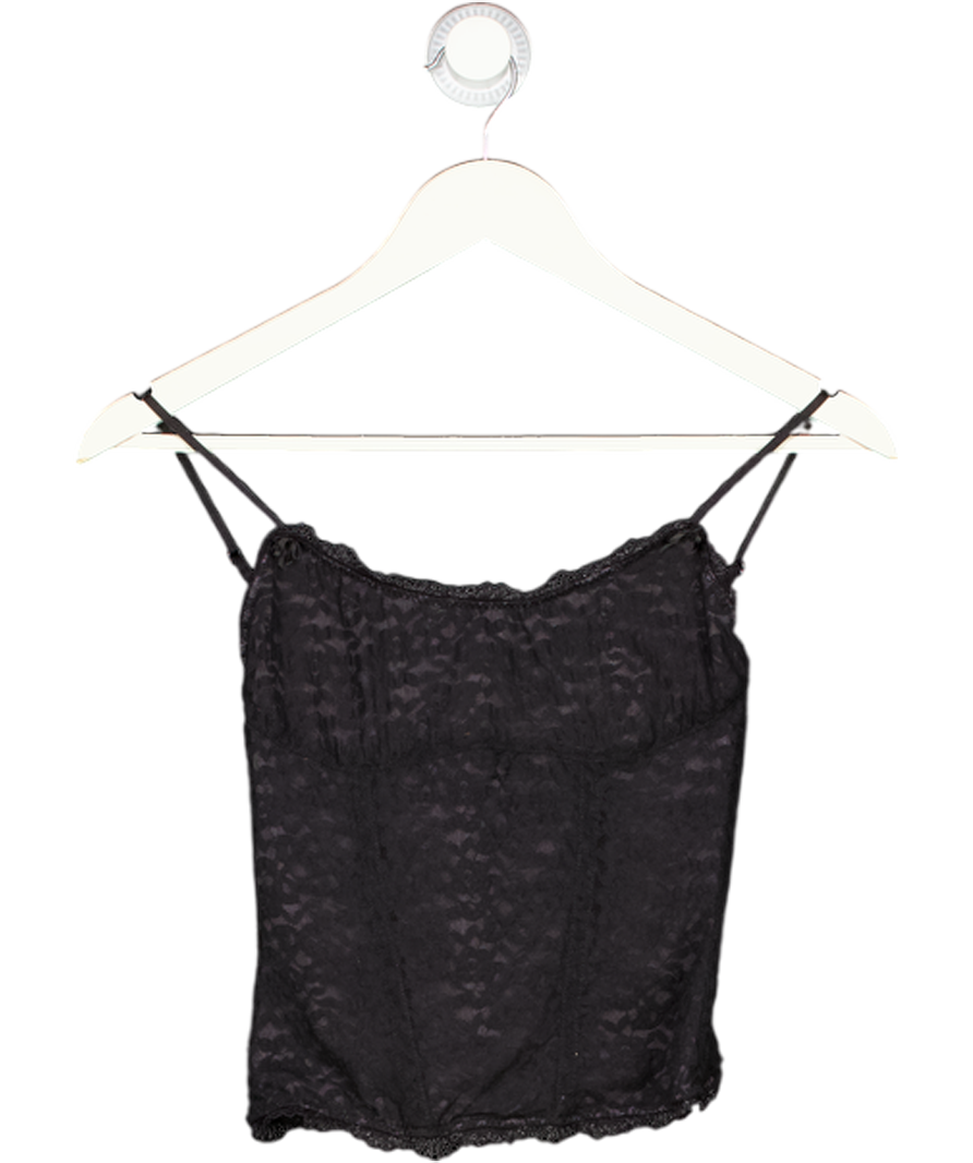 House of CB Black Romina Lace Corset Top UK XS