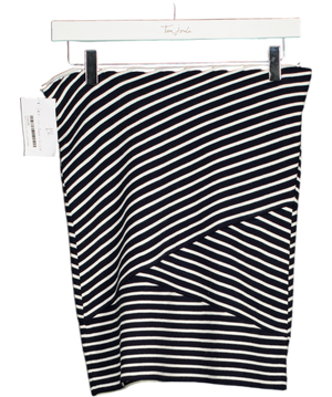 Loft Blue Striped Mini Skirt UK XXS