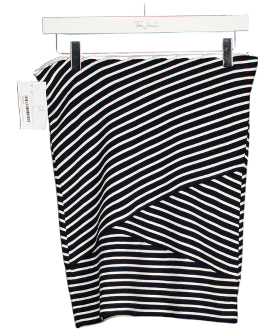 Loft Blue Striped Mini Skirt UK XXS