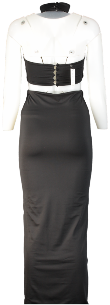 Aria Cove Black Madeline Maxi Dress UK 8