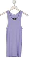 Acne Studios Purple Lilac Ribbed Vest Top UK XS