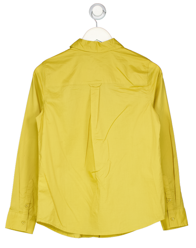 BENETTON Mustard Yellow Cotton Shirt UK XS