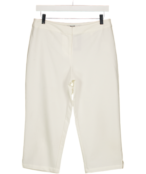 NA-KD White Tailored Capri Trousers UK 8