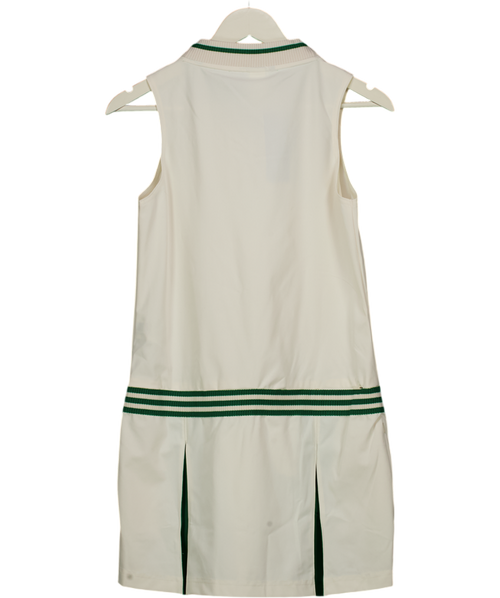 ADIDAS Cream Golf Originals Sleeveless Dress Chalk White UK S
