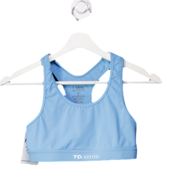 7 Days Active Blue Sports Bra UK S