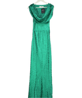 RAT & BOA Green Odessa Jacquard Maxi Dress UK M