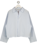 GLORYDAYS White / Blue Stripe One Button Shirt UK L