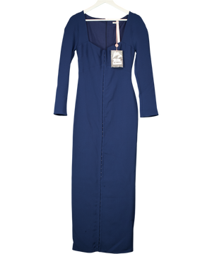 House of CB Corinthia Midnight Blue Bodycon Maxi Dres UK M