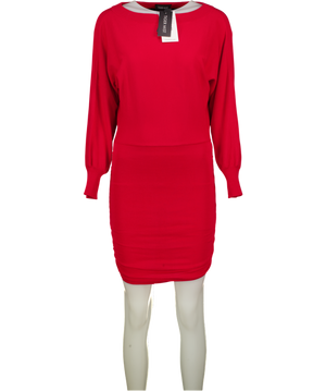 TIGER MIST Red Off The Shoulder Janine Mini Dress UK S/M