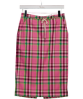 Essentiel Antwerp Pink V633 Plaid Pencil Skirt UK 6