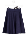 Karen Millen Blue Compact Yarn Full Knitted Skirt UK XS