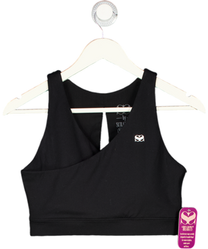 SCRAMBLE Hearts Sports Bra – Black UK M