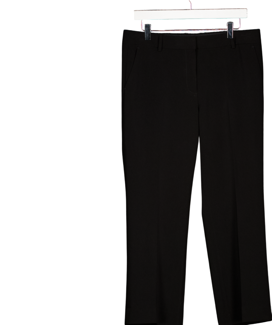 HOLZWEILER Black Sarabi Flared Mid-rise Stretch-woven Trousers UK L