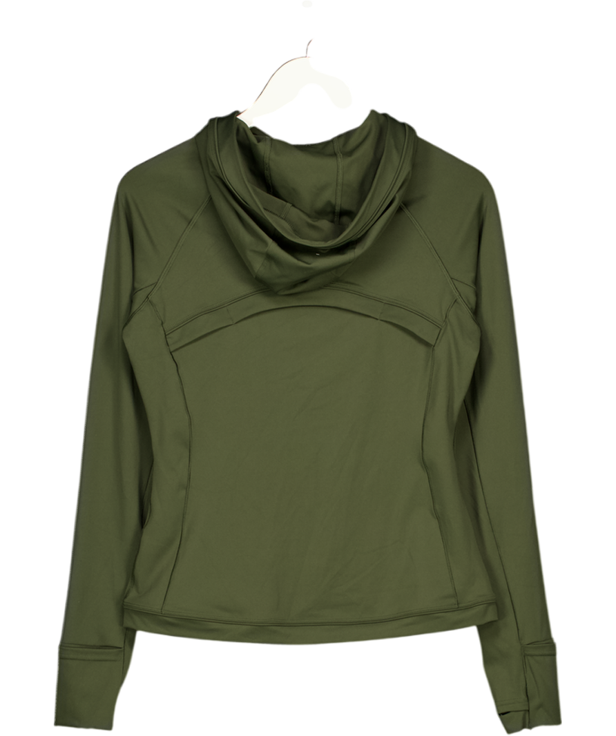 MY PROTEIN Dark Green Tempo Ultra Hooded Jacket UK M