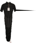 HOUSE OF CB Sorrel Black Semi Sheer Midi Dress UK S
