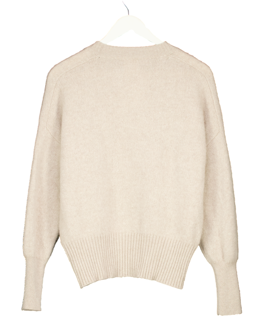 almada label Beige Mica Crewneck Sweater UK M