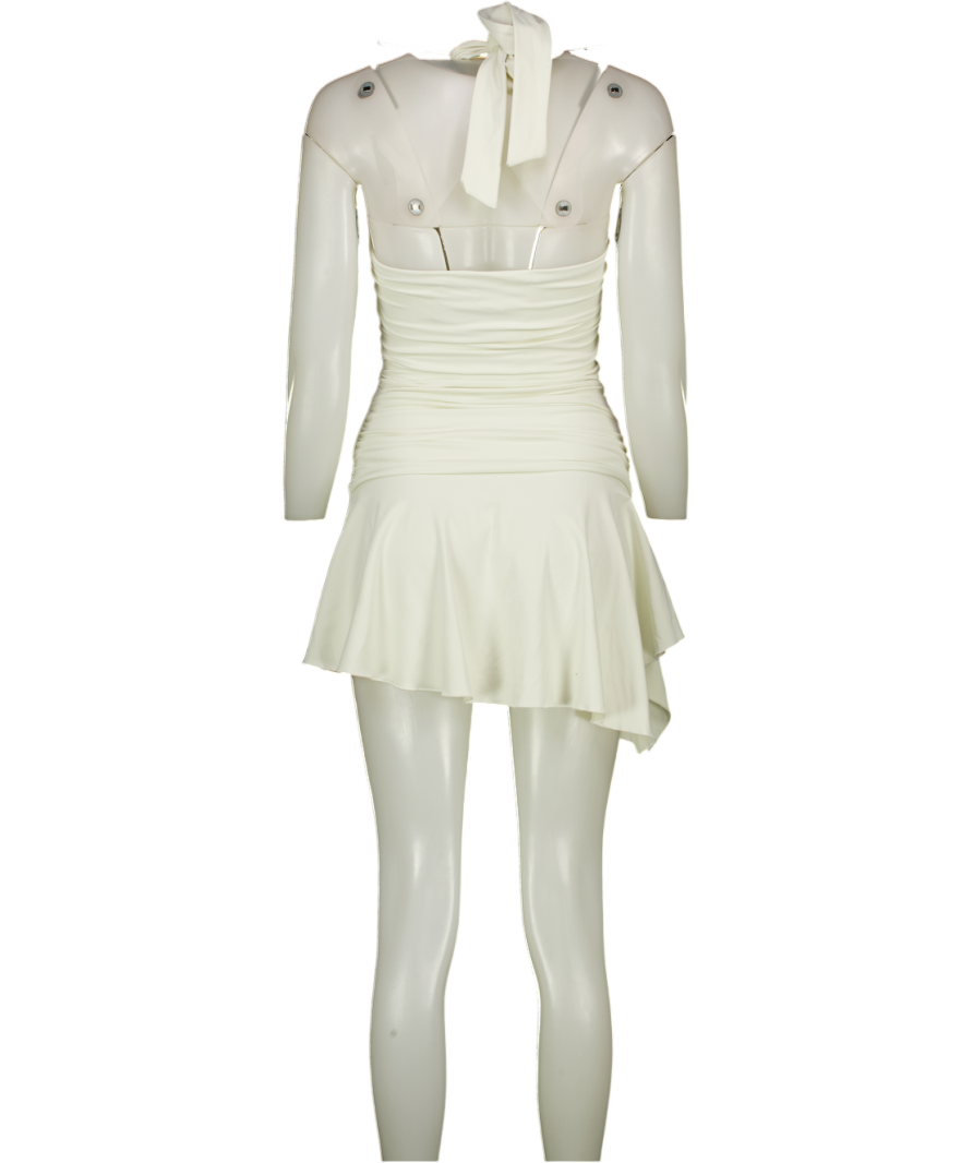 Mars the Label Cream Halter Neck Mini Dress UK 8  Reliked