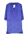 Karen Millen Ltd.edition Oriental Embroidered Beaded Cobalt Blue Mini Dress UK 10