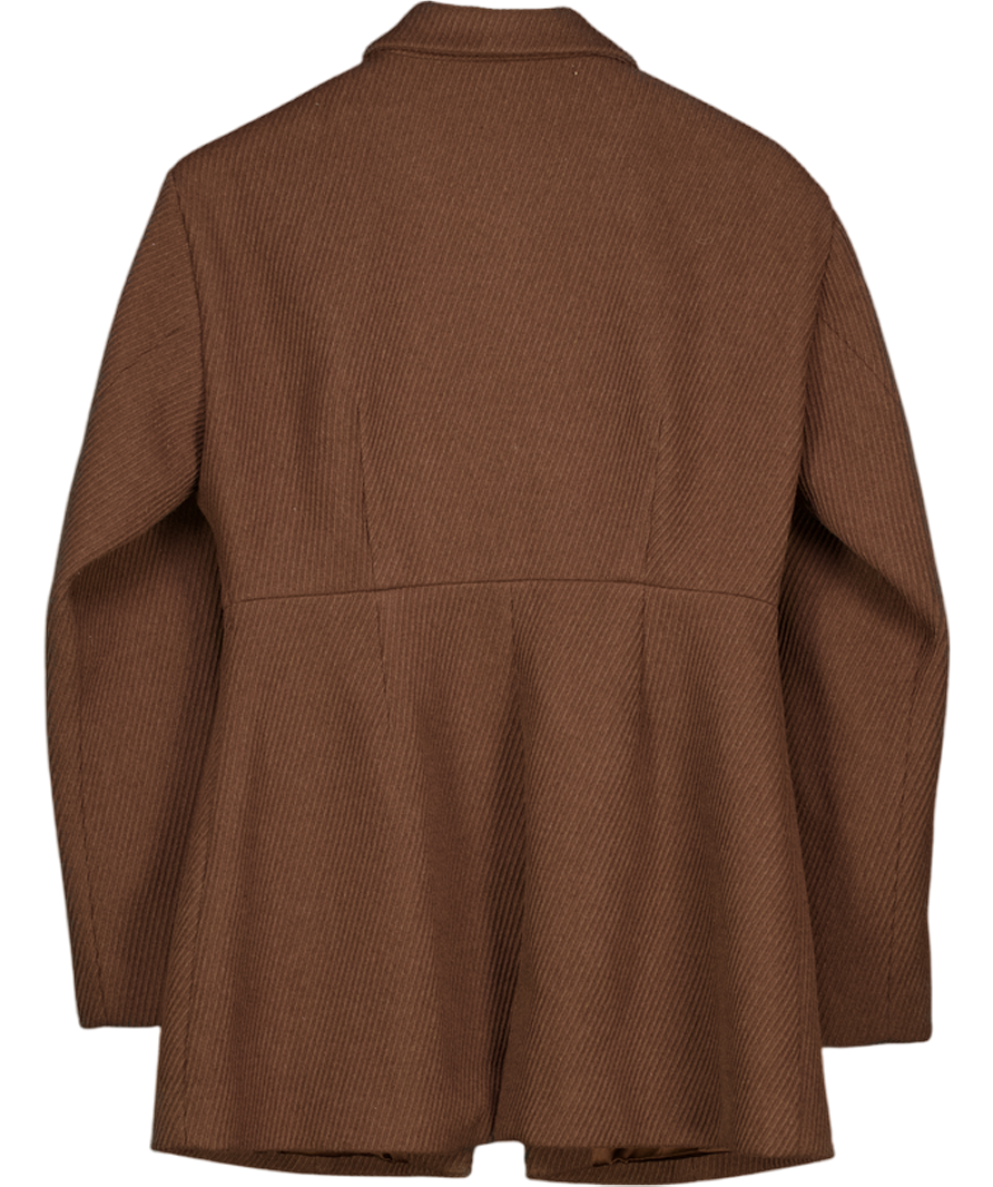 KAREN BY SIMONSEN Chocolate Brown Tara Short Coat Eu38 UK 10