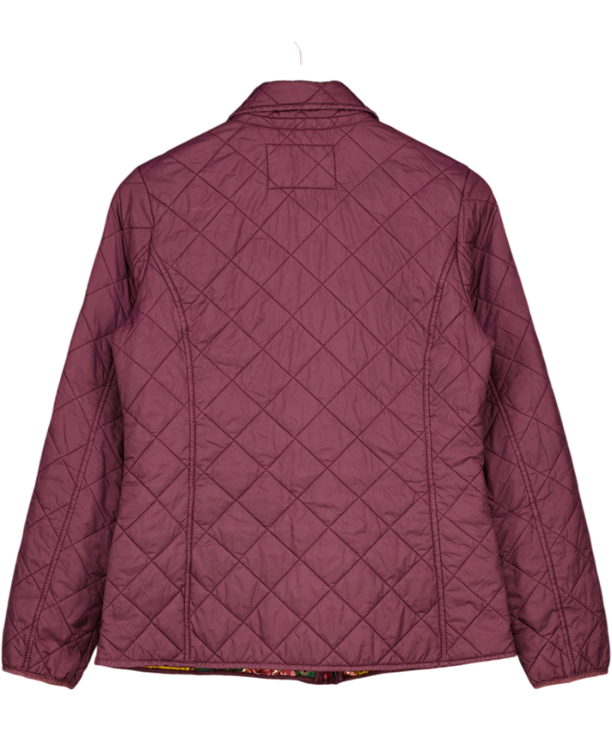 JOULES Dark Purple Quilted Jacket UK 12
