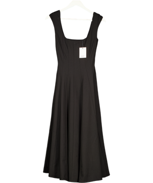 GUIZIO Black Leila Corset Back Dress UK XXS