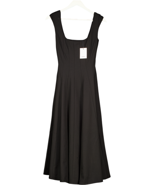 GUIZIO Black Leila Corset Back Dress UK XXS