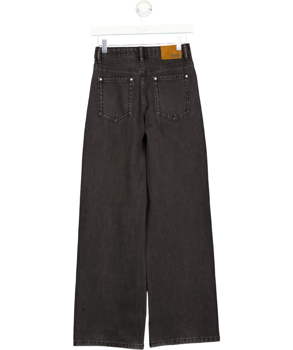 CDOU Black Straight Leg Jeans UK XS