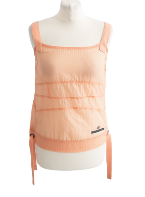 adidasx Stella McCartney Peach Mesh Cami Top UK M