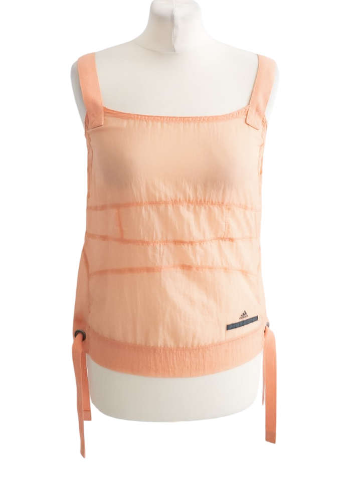 adidasx Stella McCartney Peach Mesh Cami Top UK M