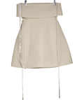 CLUB L Cream Nelly Nude Bandeau Mini Dress UK 8
