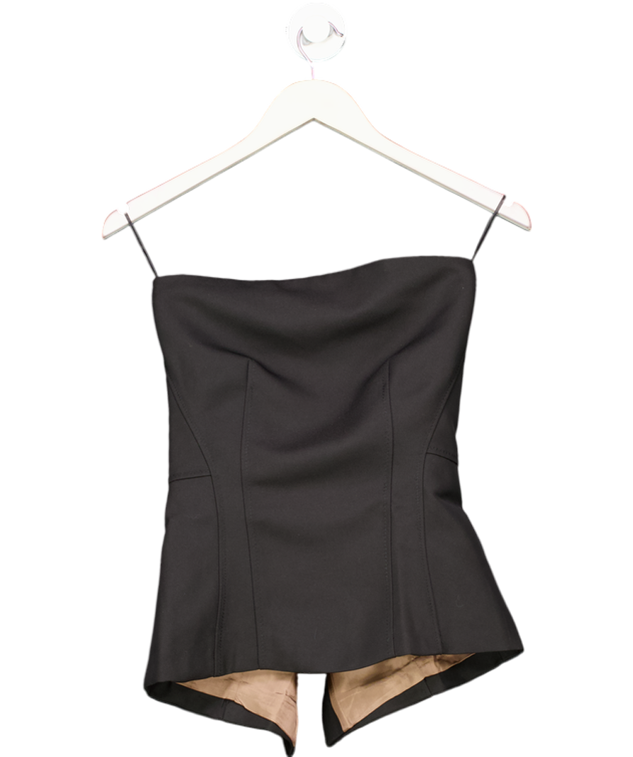 H&M Black Open-back Bandeau Top UK 6