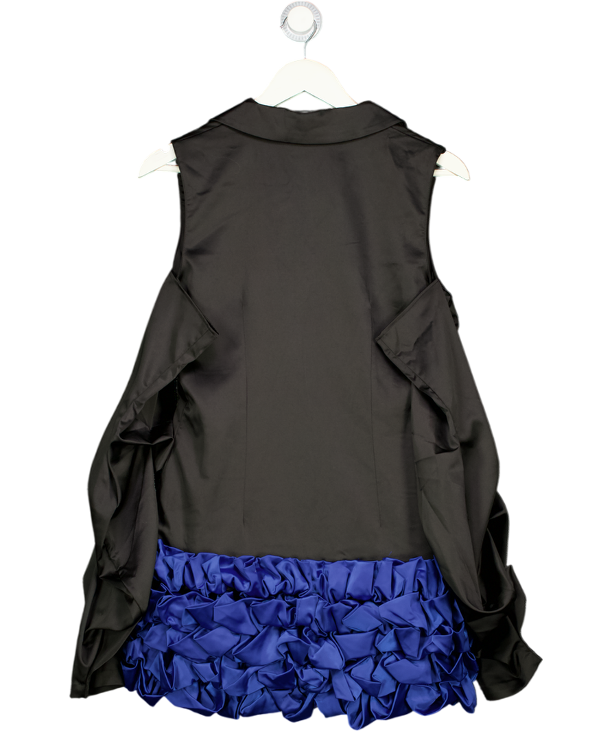 ELAS THE LABEL Black / Blue Statement 224 Blazer Dress UK S