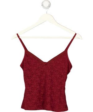 Brandy Melville Red Double Lined Tank Top UK S