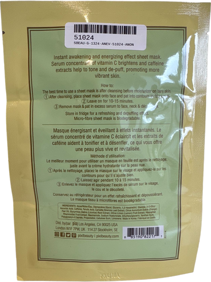 Pixi Green Energizing Infusion Sheet Mask With Vitamin C and Caffeine