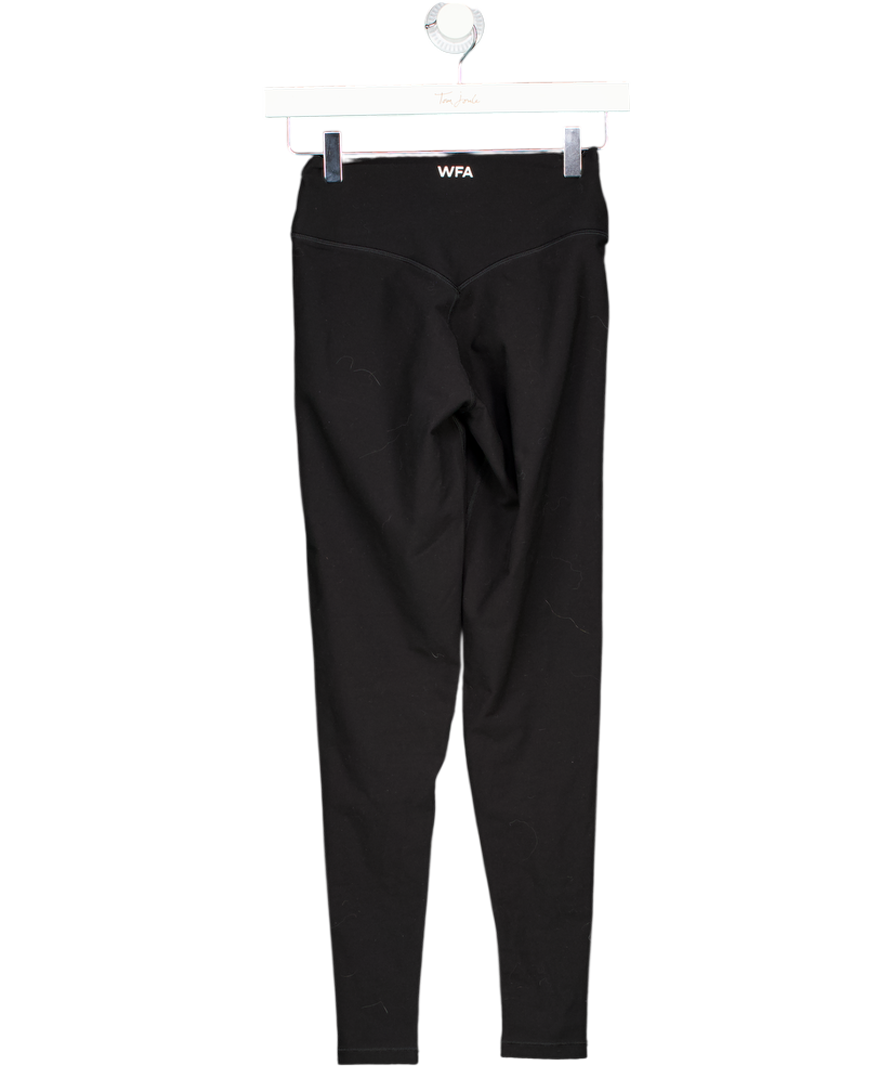 White Fox Go Getter High Waisted Leggings Black UK S