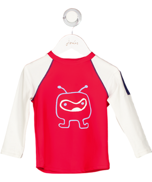 SUNUVA Red Red/ White Long Sleeve Rash Vest 2 Years