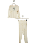 Love to dream Cream Pyjama Set Long Sleeve 5 Years — Front