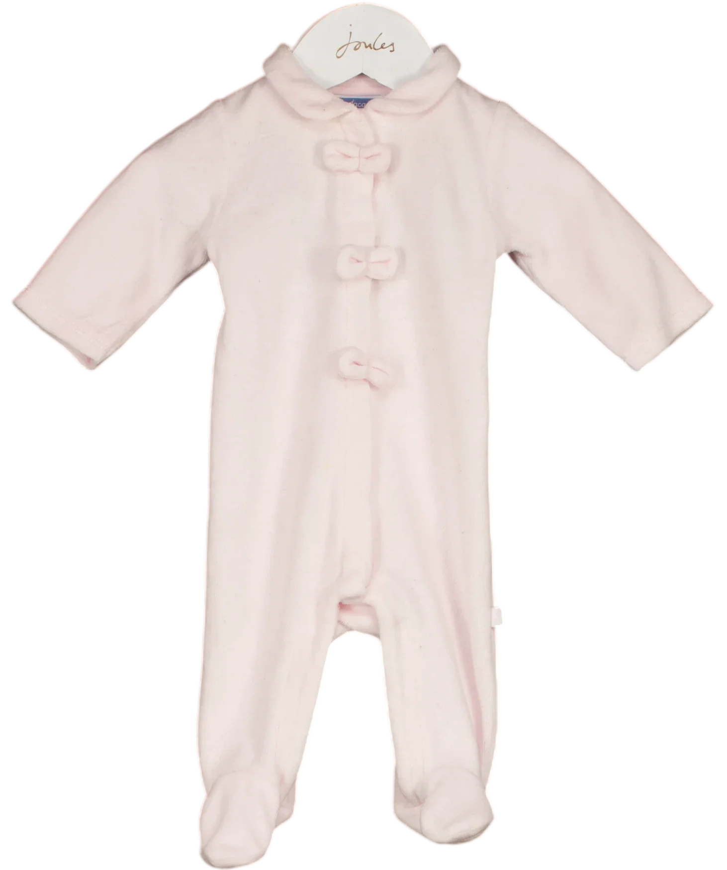 Jacadi Pink Onesie With Bows Little Baby — Front