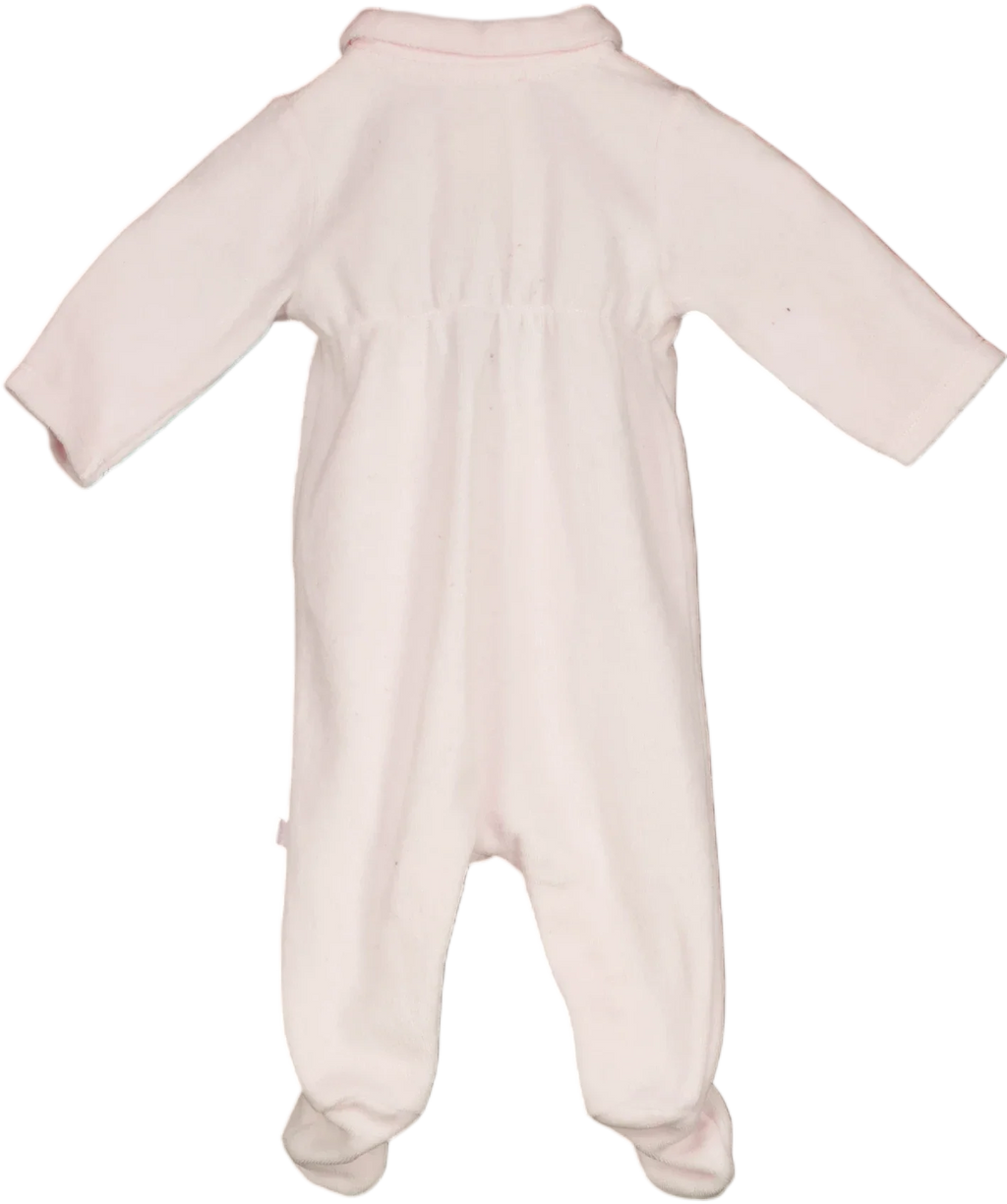 Jacadi Pink Onesie With Bows Little Baby — Back