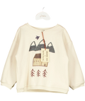 Organic Zoo Cream Adventure Sweatshirt 4 Years — Front