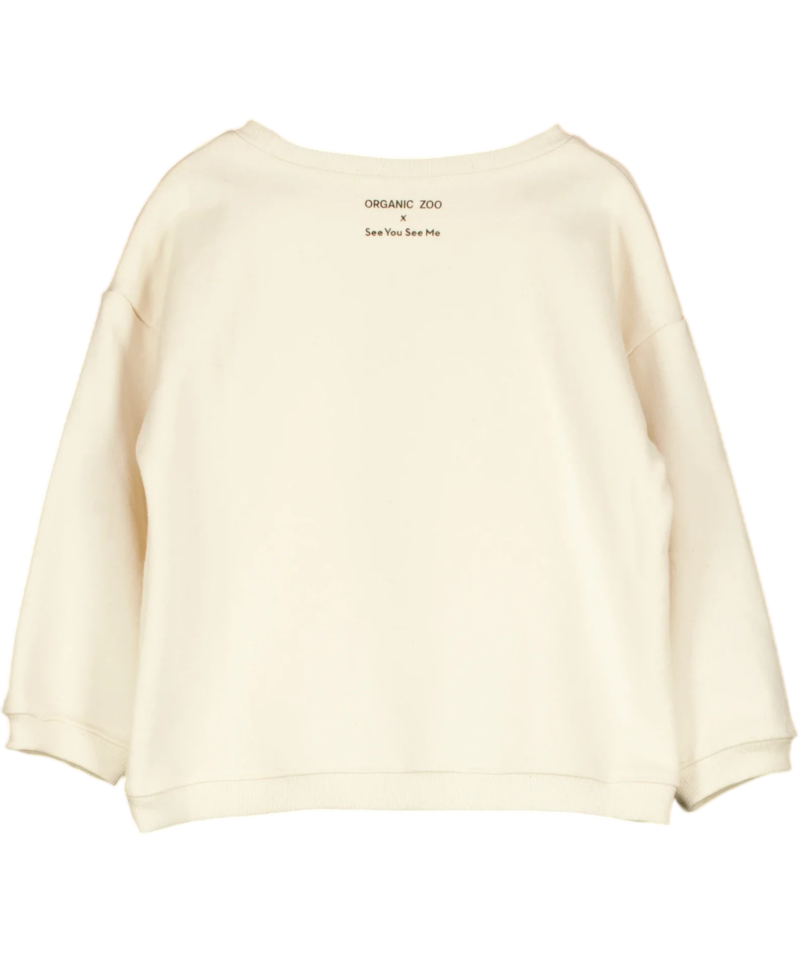 Organic Zoo Cream Adventure Sweatshirt 4 Years — Back