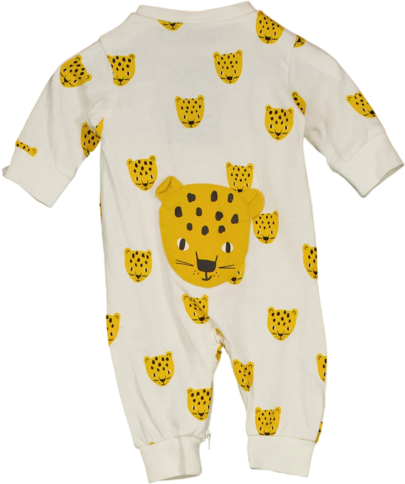 LINDEX White Animal Onesie Little Baby — Back