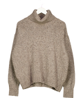Beaufort & Blake Brown Speckle Wool Blend Roll Neck Jumper UK M