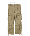REPRESENT Khaki Green Cargo Trousers UK L