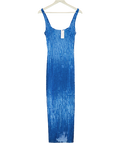KAREN MILLEN Blue Premium Crystal Embellished Midi Dress UK XS